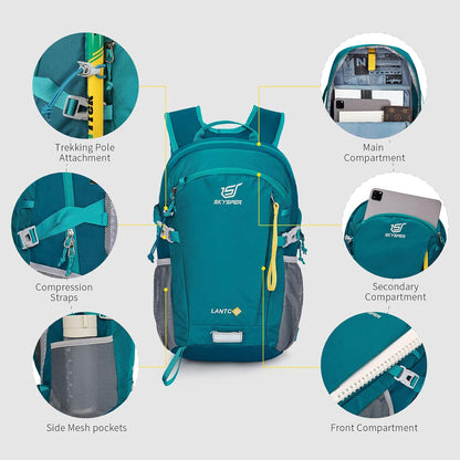 SKYSPER Small Hiking Backpack, 20L Lightweight Travel Backpacks Hiking Daypack for Women Men