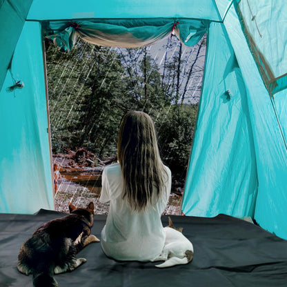 Camping Tent Footprint - 86'' x 31'', Waterproof Ground Sheet Mat for Tent - Ultralight Tarp for Hiking, Backpacking, and Beach Use