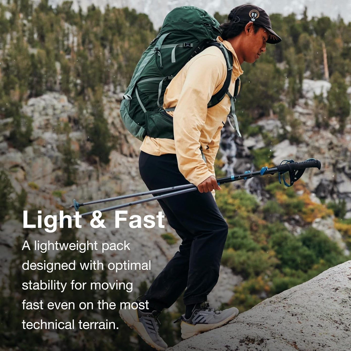 Osprey Talon 33L Men's Lightweight Hiking Backpack with Hipbelt, Phantom Grey/Dark Charcoal