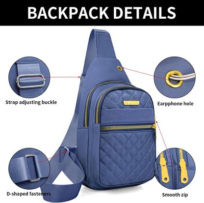 Small Sling Bag For Women Men Casual Crossbody Sling Backpack