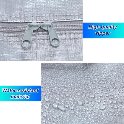 4 Pcs 66 Gallon Large Moving Bags with Zipper and Handles Foldable Storage Duffle Bags Heavy Duty Extra Large Totes for College Dorm Travel Clothes Blankets Bedding Moving (Silver)