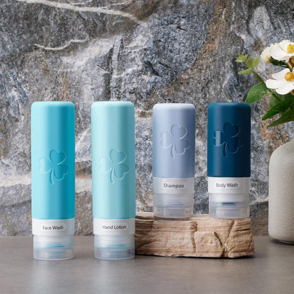 INSFIT Travel Bottles for Toiletries 23pack, TSA Approved Travel Size Toiletries, Airplane Essentials for Creams, Shampoo, Cosmetic Liquids