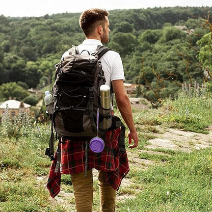 Collapsible Cup - Silicone FoldableCup Expandable Folding Drinking Cups -Reusable Portable Mugs-Cup For Travel, Camping, Hiking, Holiday Vacation, Outdoor Sports