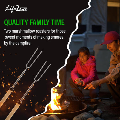 30 Pcs Camp Cooking Utensil Set & Outdoor Kitchen Gear Cookware Kit, Portable Compact Carry Case for Camping, Hiking, Travel, BBQ Grilling Stainless Steel Accessories Spoon & Fork, Navy