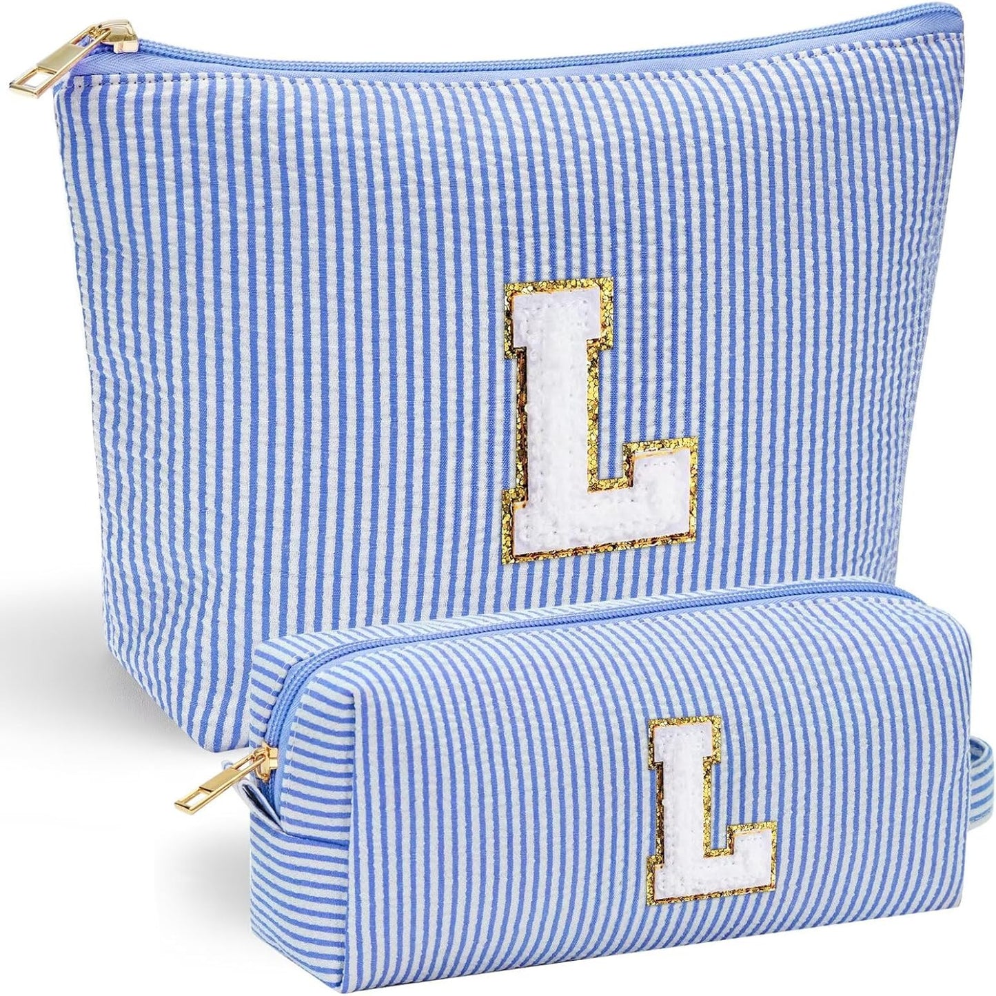 YOOLIFE Birthday Gifts for Teens Girls - Travel Makeup Bag | Personalized Gifts - Cute Travel | Initial Makeup Bag | Birthday Gifts for Women | Christmas Gifts for Teens Girls | Gifts for Girls L