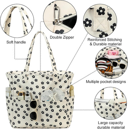 Waterproof Beach Tote Pool Bags for Women Ladies Extra Large Gym Tote Carry On Bag With Wet Compartment for Weekender Travel