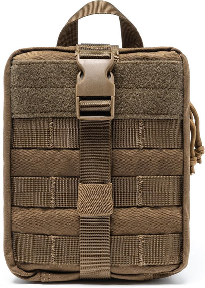 TSPRO MOLLE Tactical Medical Bag First Aid Kit EMT Pouch Rip-Away Utility IFAK Pouches for Military Outdoor Activities (Empty Med Bag Only)