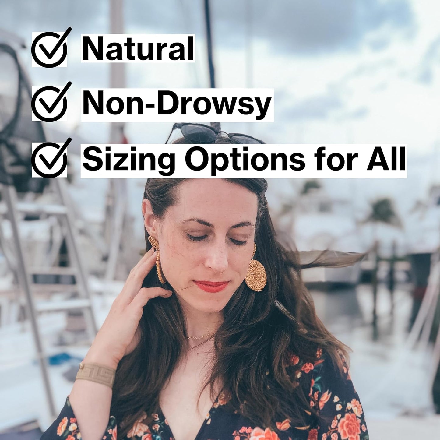 Acupressure Relief Band - Ana Duo (Large) - Motion Sickness Bands and Nausea Relief for Pregnant Women | Travel, Pregnancy, Cruise