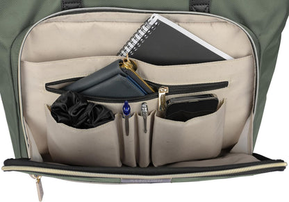 Kenneth Cole REACTION Chelsea Quilted Chevron 15" Laptop & Tablet Business Tote with Removable Shoulder Strap