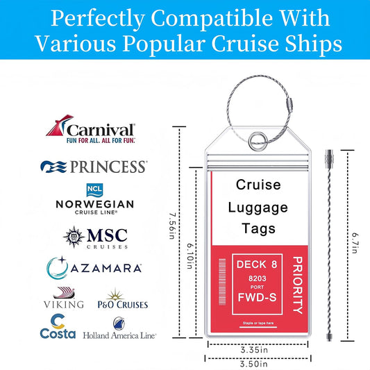 Cruise Ship Essentials, Magnetic Hooks for Cruise Cabins, Cruise Lanyard for Ship Cards, Cruise Luggage Tag Holder, Towel Clips for Chairs Cruise, Cruise Essentials 2025 for All Cruise Lines