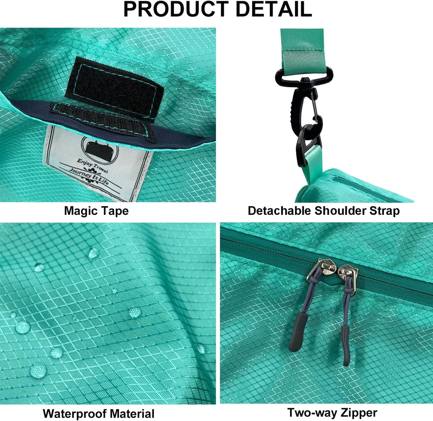 Travel Duffle Bag, Waterproof Sport Tote Gym Bag for Women Men, Overnight Weekender Carry On Bag with Wet Pocket