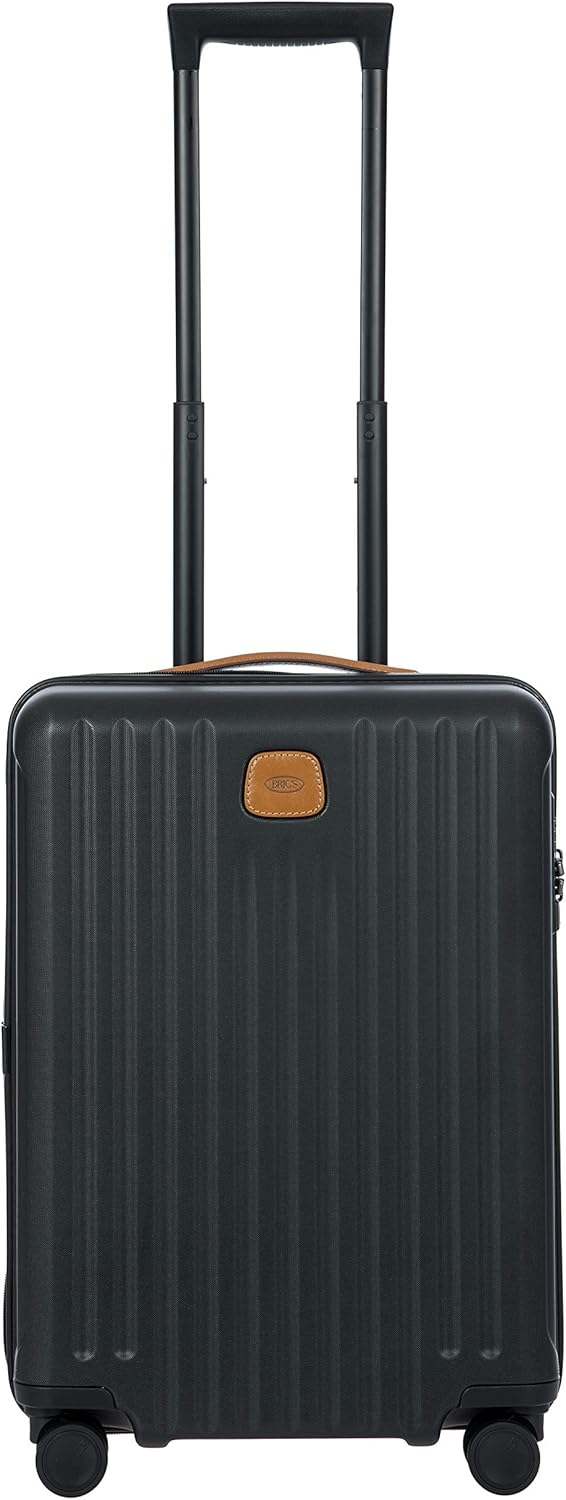 Bric's Capri 2.0 21-Inch Spinner - Luxury Carry On Luggage With Spinner Wheels - Lightweight Suitcases with Wheels Made From Durable Polycarbonate - Matte Black