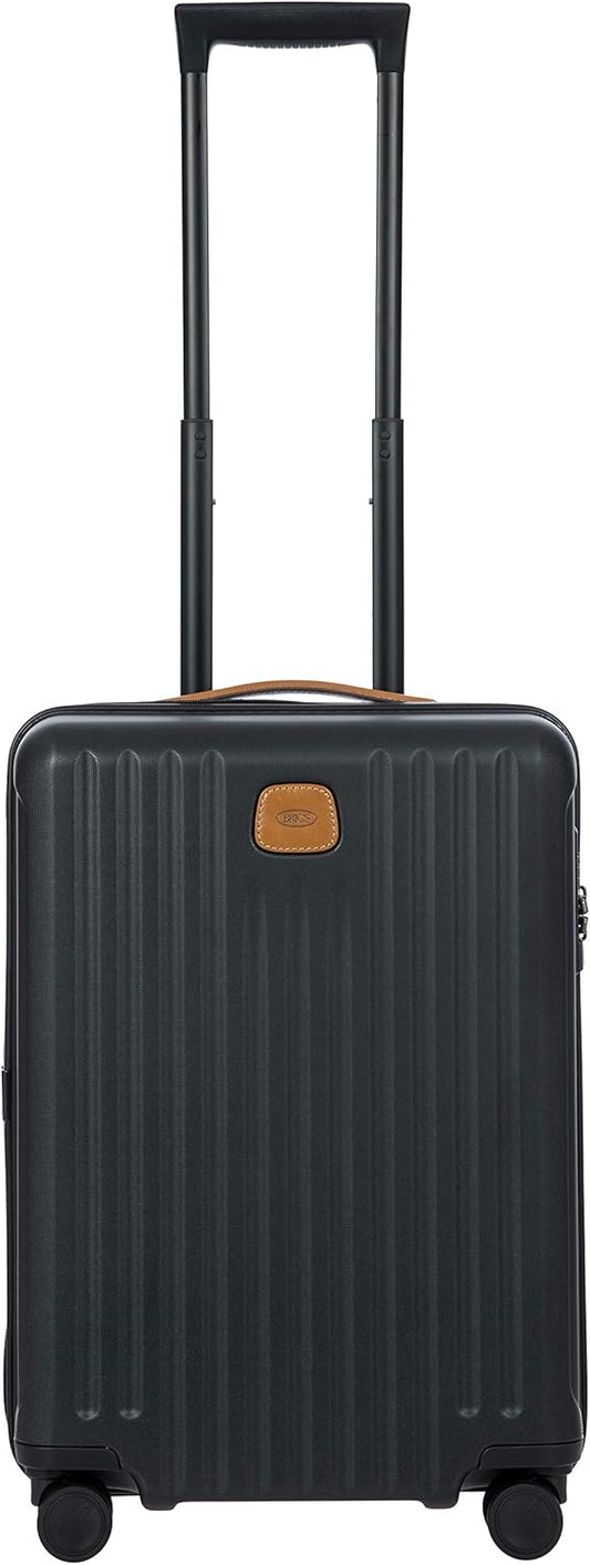 Bric's Capri 2.0 21-Inch Spinner - Luxury Carry On Luggage With Spinner Wheels - Lightweight Suitcases with Wheels Made From Durable Polycarbonate - Matte Black