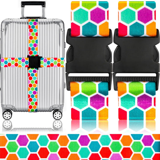 Adjustable Travel Luggage Strap Suitcase Belt Travel Bag Accessories 1.96 in W x 6.23 ft L