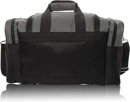DALIX 17" Blank Duffle Bag Duffel Bag Travel Size Sports Durable Gym Bag
