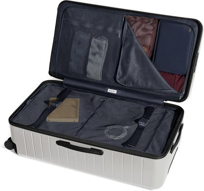 Away Large Trunk Luggage, 31 Inch Hardside Suitcase with Spinner Wheels, Lightweight & Durable, TSA Lock, Ideal for Long Trips, Cloud Gray
