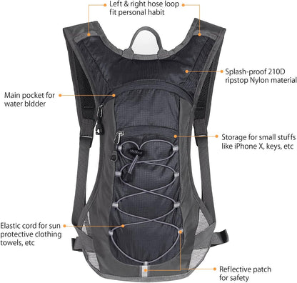Unigear Hydration Pack Backpack with 70 oz 2L Water Bladder for Running, Hiking, Cycling, Climbing, Camping, Biking