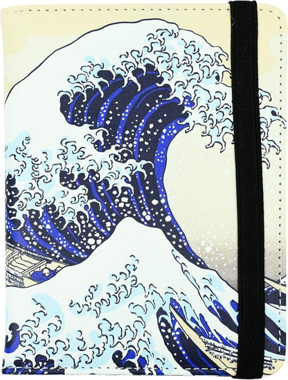 Ink Waves Passport Holder for Women and Men PU Leather Passport Cover for Travel