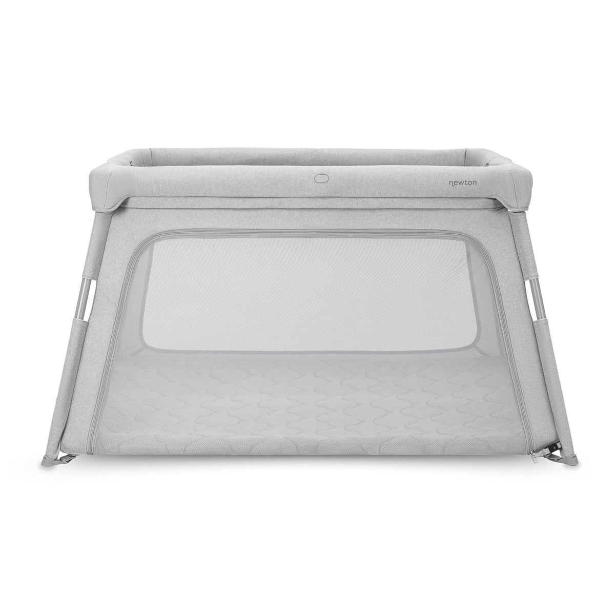 Newton Baby Deluxe Travel Crib & Play Yard | Breathable, Washable Mattress, Foldable Playpen for Toddlers, Travel Bag, Grey