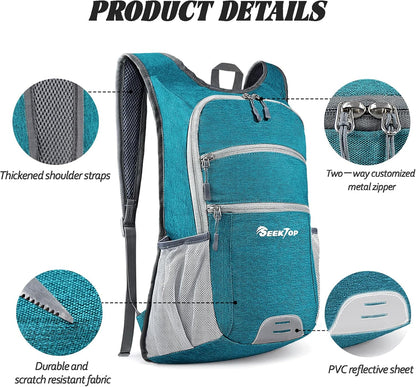 Seektop 20L Hiking Backpack Ultra Lightweight Waterproof Travel Backpack Packable Small Outdoor Bag Foldable Day Pack for Women Men