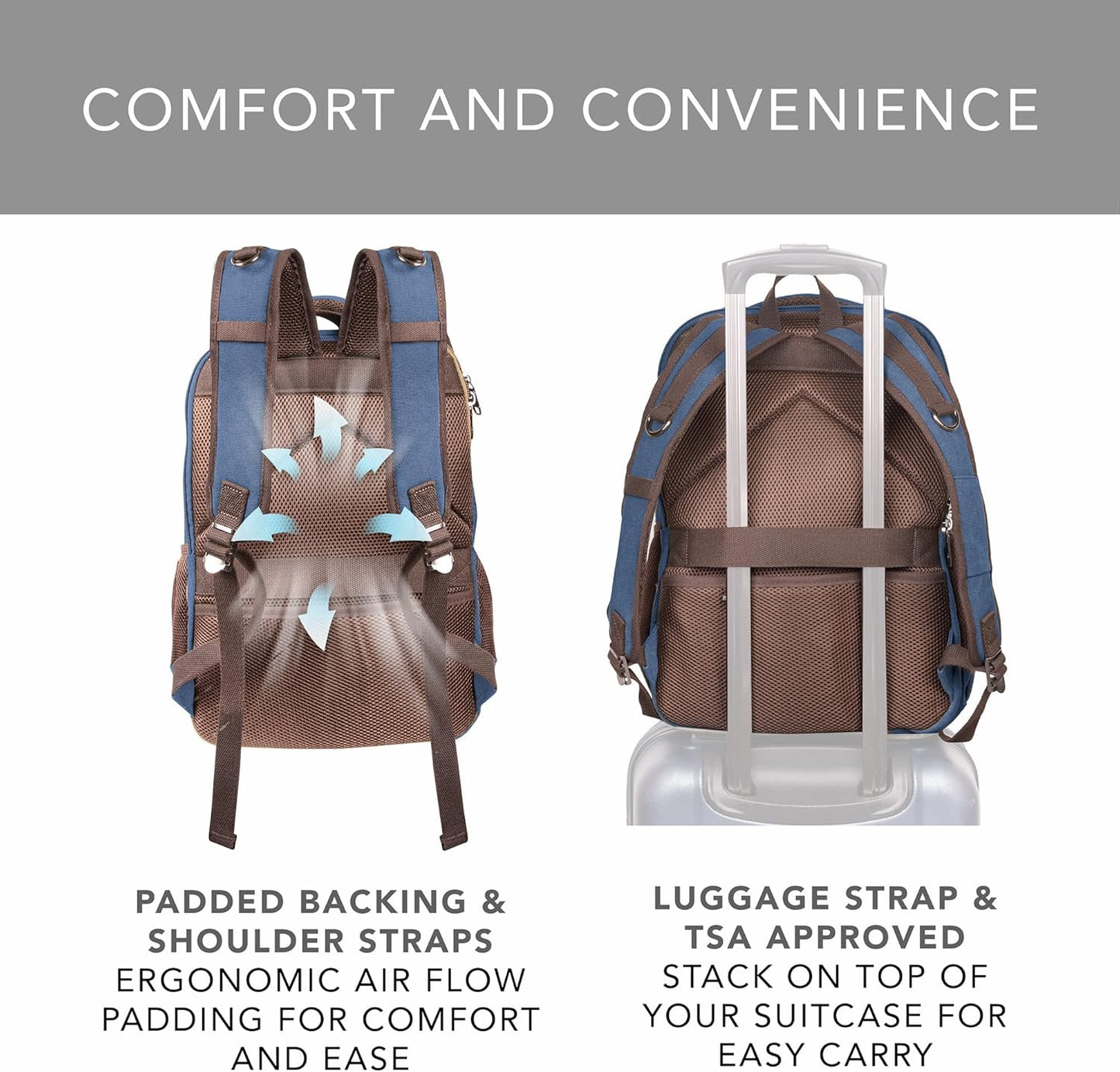 Ama Dablam Premium Original Canvas Backpack/ 17”Laptop/XL-30L/ Many Pockets | Strong Zippers | Thick Cotton | College Travel