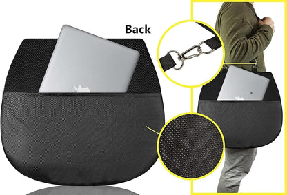 Sojoy Coccyx Gel Seat Cushion- Orthopedic Memory Foam Chair Cushions for Home Kitchen Office Desk Car Truck Airplane (Black)