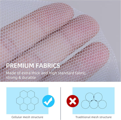 Pop-Up Mosquito Net Tent for Bed, Portable Folding Design Outdoor Camping Bed Tent with Net Bottom for Baby Adults, Easy to Install and Wash for Twin Size Bed 75 x 59 x 39 inch