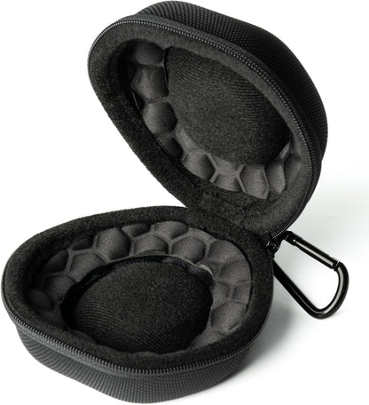 padded single Watch travel Case, men's watch case holder for Wristwatches & Smart Watches up to 54mm, Black Padded Watch case