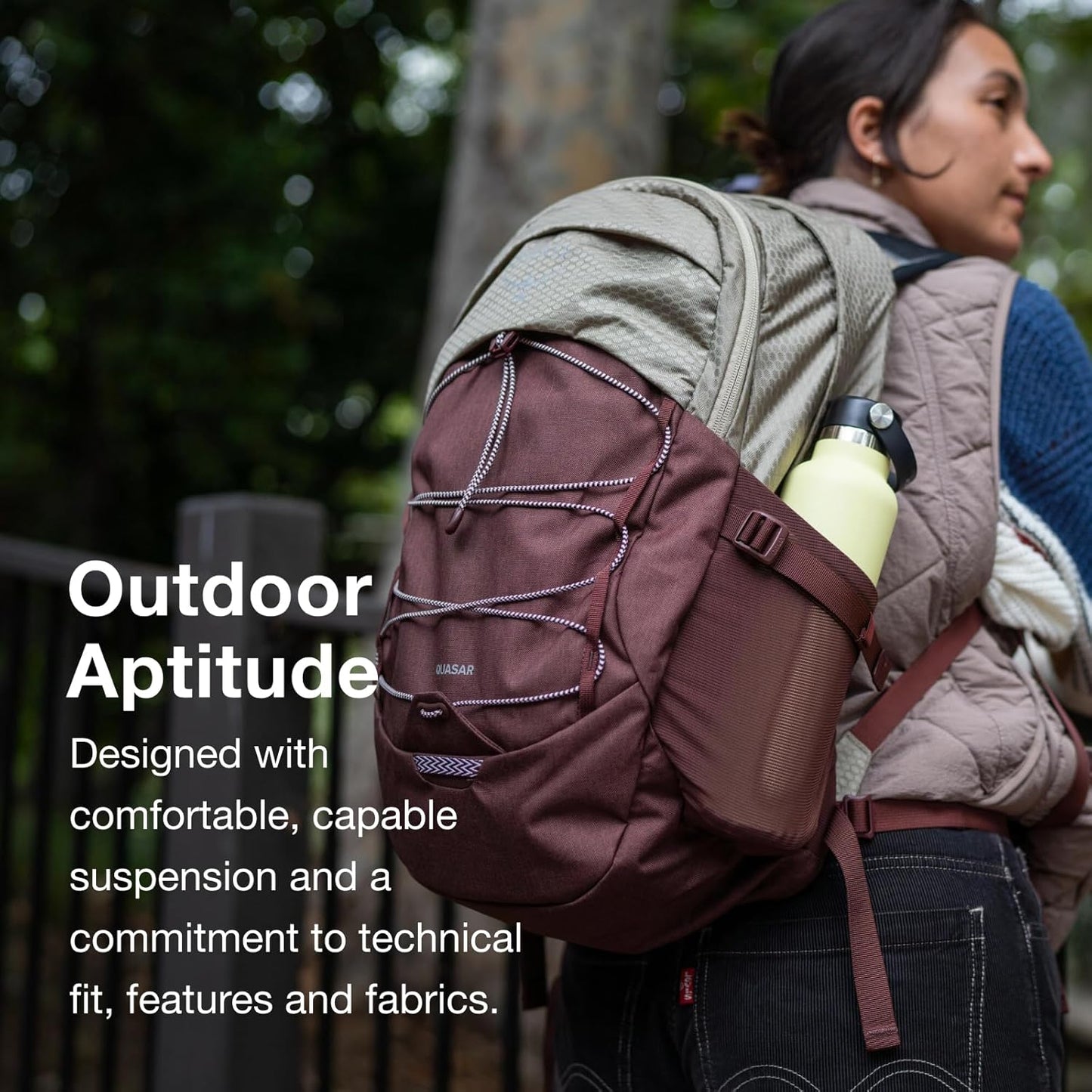 Osprey Quasar 26L Commuter Backpack, Cascade Blue/Coal Grey Heather