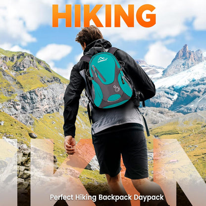 sunhiker Small Cycling Hiking Backpack Water Resistant Travel Backpack Lightweight Daypack M0714 (Aqua Green)