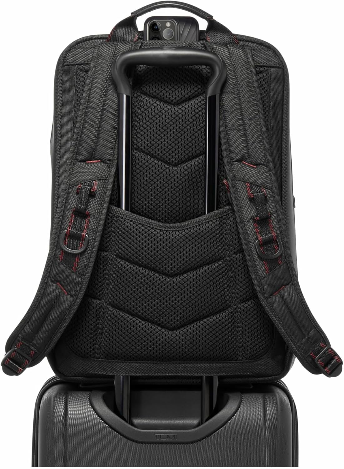 TUMI - Alpha Bravo Pro 17" Backpack - Expandable Travel and Commute Gaming and Tech Bag - Fits up to 17" Laptop - Red Ombre