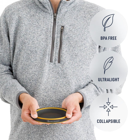 Sea to Summit Frontier Ultralight Collapsible Bowl, Medium (23 fl oz), Aqua Sea Blue