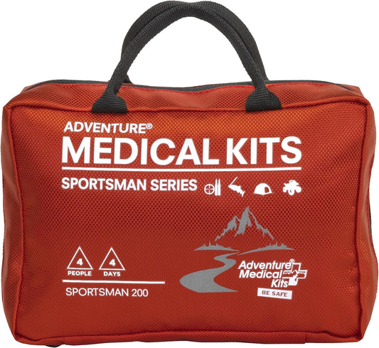 Adventure Medical Kits Sportsman Series Medical Kit - 200 - First Aid Kit for Camping, Hiking, Hunting & More - For 4 People for 4 Days - Includes Bandages, Medicine, Guide Book & More