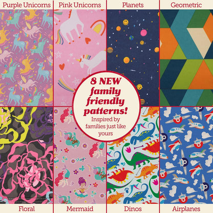 Lusso Gear Car Seat Travel Tray for Toddlers - Pink Unicorn, 600D Oxford Cloth - Dry Erase Activity Table & Tablet Holder - Airplane Tray Table Cover for Kids & Road Trip Essential