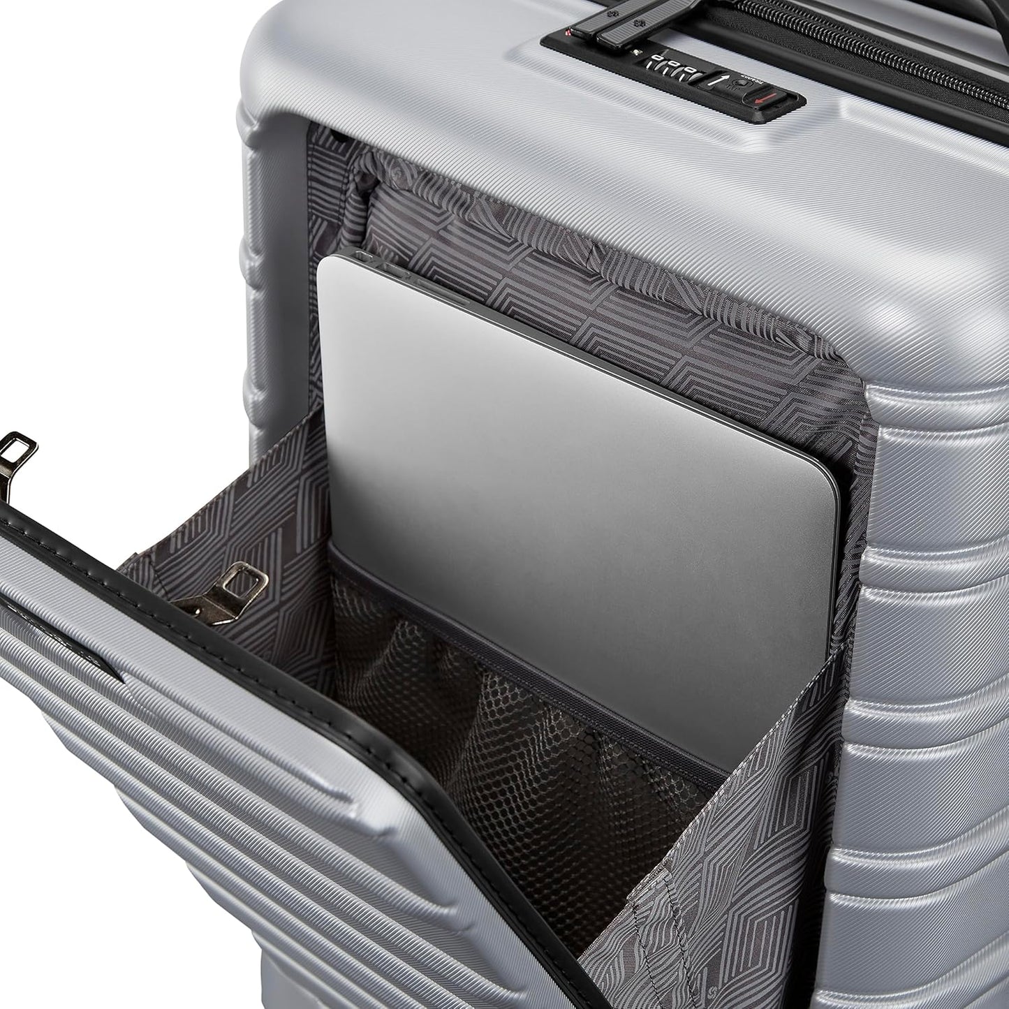 Samsonite Omni 2 PRO Hardside Expandable Luggage with Spinners, Arctic Silver, Carry-on