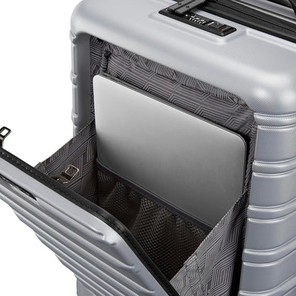 Samsonite Omni 2 PRO Hardside Expandable Luggage with Spinners, Arctic Silver, Carry-on