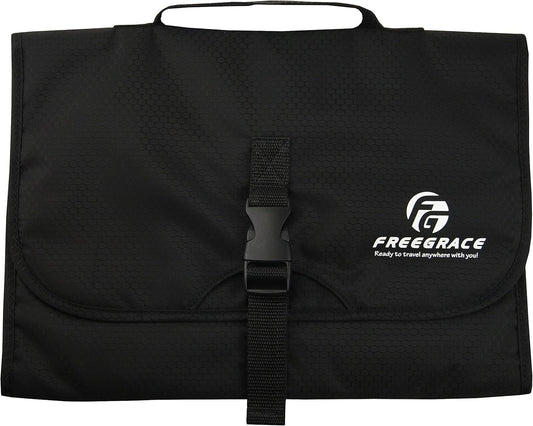 Freegrace Premium Hanging Toiletry Travel Bag - Cosmetic, Jewelry, Toiletry & Accessory Storage Organizer Bag, Large Size, Various Compartments