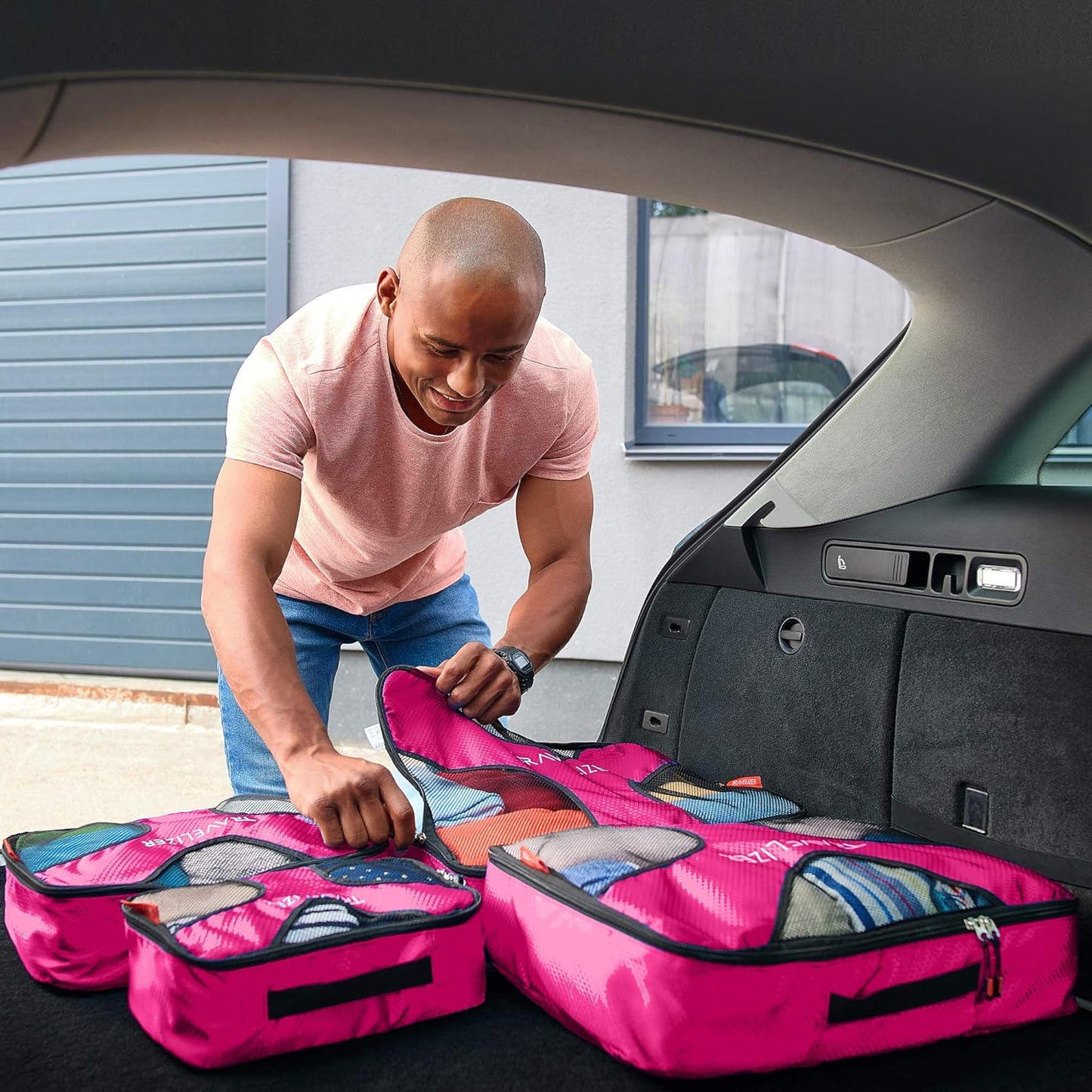 Travel Packing Cubes 5 pcs Luggage Organizer Set for Bag & Suitcase