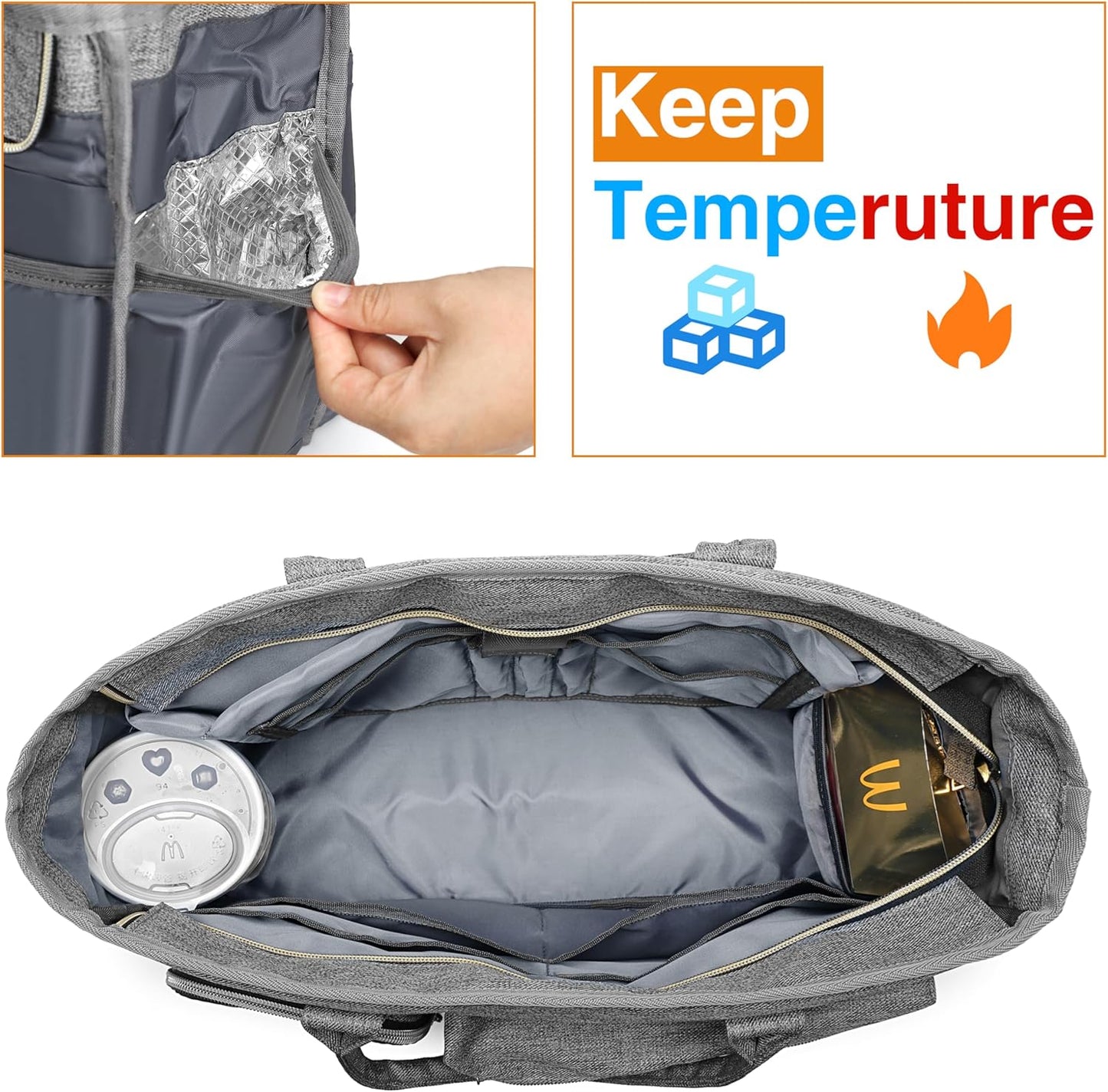 Laptop Tote Bag, Middle Size Computer Messenger Teacher Bag with 15.6'' Padded Laptop Sleeve