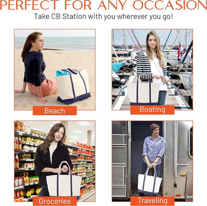 CB STATION Medium Classic Canvas Tote Bag - Image 6