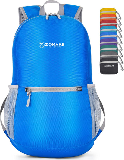 ZOMAKE Ultra Lightweight Hiking Backpack 20L, Packable Small Backpacks Water Resistant Daypack for Women Men(Dark Blue)
