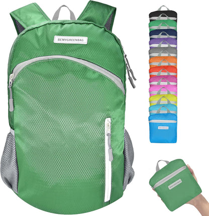 35L Foldable Waterproof Backpack For Outdoor Sports Travel Inside Wet Clothes Compartment Packable For Multiple