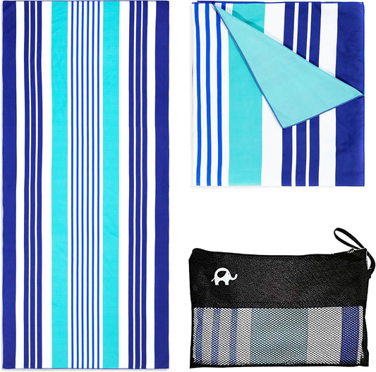 Elite Trend Microfiber Beach Towel - Extra Large 78x35 Inch Sand Free Quick Dry Towel for Travel, Swimming, Pool, Yoga, Hiking, Camping – Lightweight Fast Drying Microfiber Towel Compact for Adults