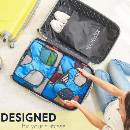 Travel Packing Cubes 5 pcs Luggage Organizer Set for Bag & Suitcase