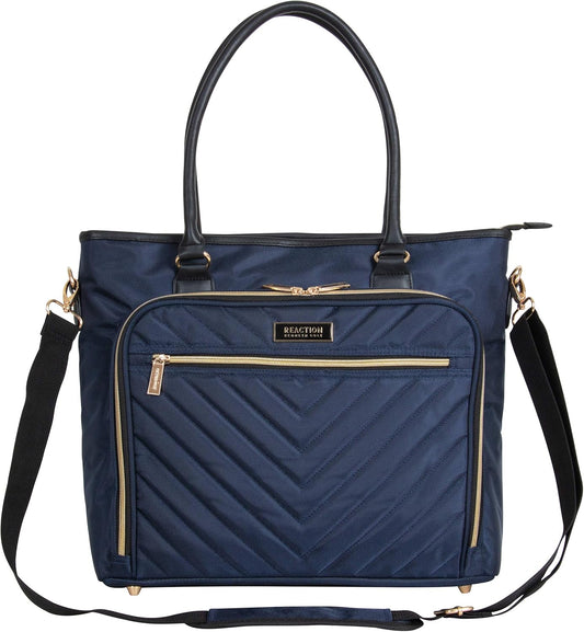 Kenneth Cole REACTION Chelsea Quilted Chevron 15" Laptop & Tablet Business Tote with Removable Shoulder Strap