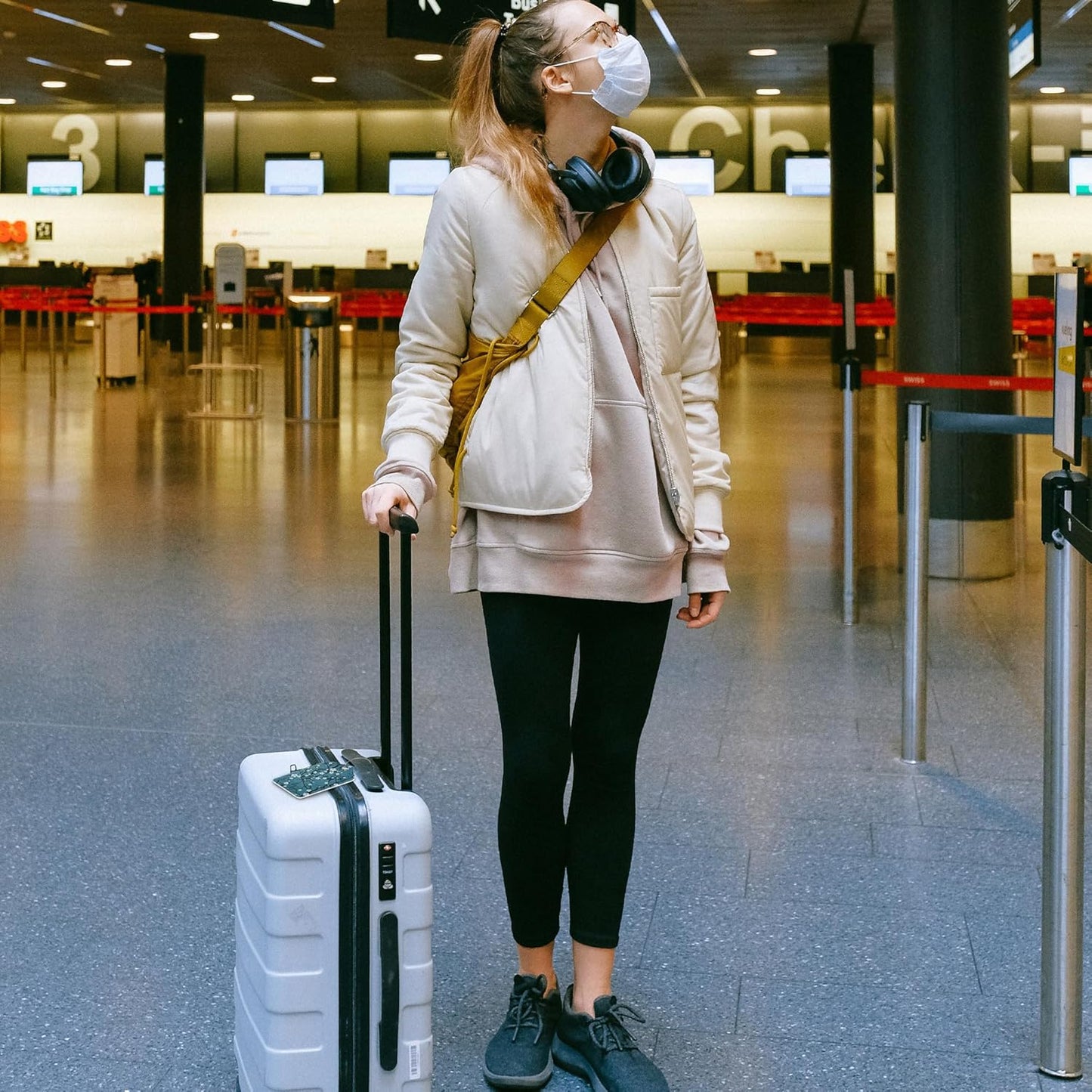 Luggage Tags for Suitcase Japanese Cherry Blossom 2 PCS Leather Travel Cruise Luggage Tag with Stainless Steel Loop Name ID Label Privacy Cover for Women Men Travel Bag Labels Set