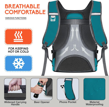 N NEVO RHINO Backpack Coolers Insulated Leak Proof 36/54 Cans,Portable Lightweight Waterproof Insulated Cooler Backpack for Men & Women Ideal for Camping,Travel,Beach,Picnics,Lunch & Day Trips