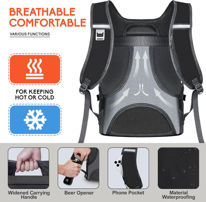 N NEVO RHINO Backpack Coolers Insulated Leak Proof 36/54 Cans,Portable Lightweight Waterproof Insulated Cooler Backpack for Men & Women Ideal for Camping,Travel,Beach,Picnics,Lunch & Day Trips