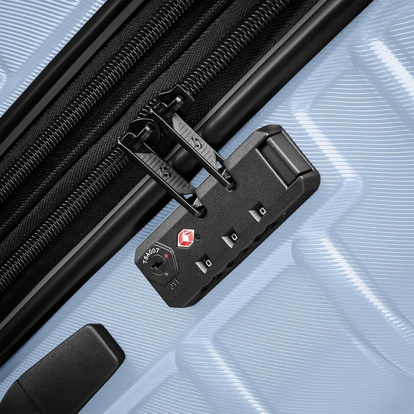 Samsonite Omni 2 Hardside Expandable Luggage with Spinner Wheels, 2PC SET (CO/L), Pale Blue