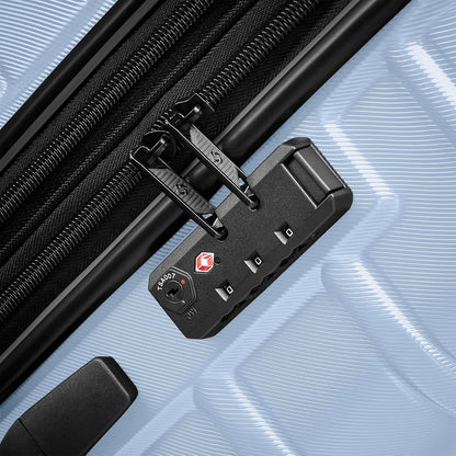 Samsonite Omni 2 Hardside Expandable Luggage with Spinner Wheels, 2PC SET (CO/L), Pale Blue